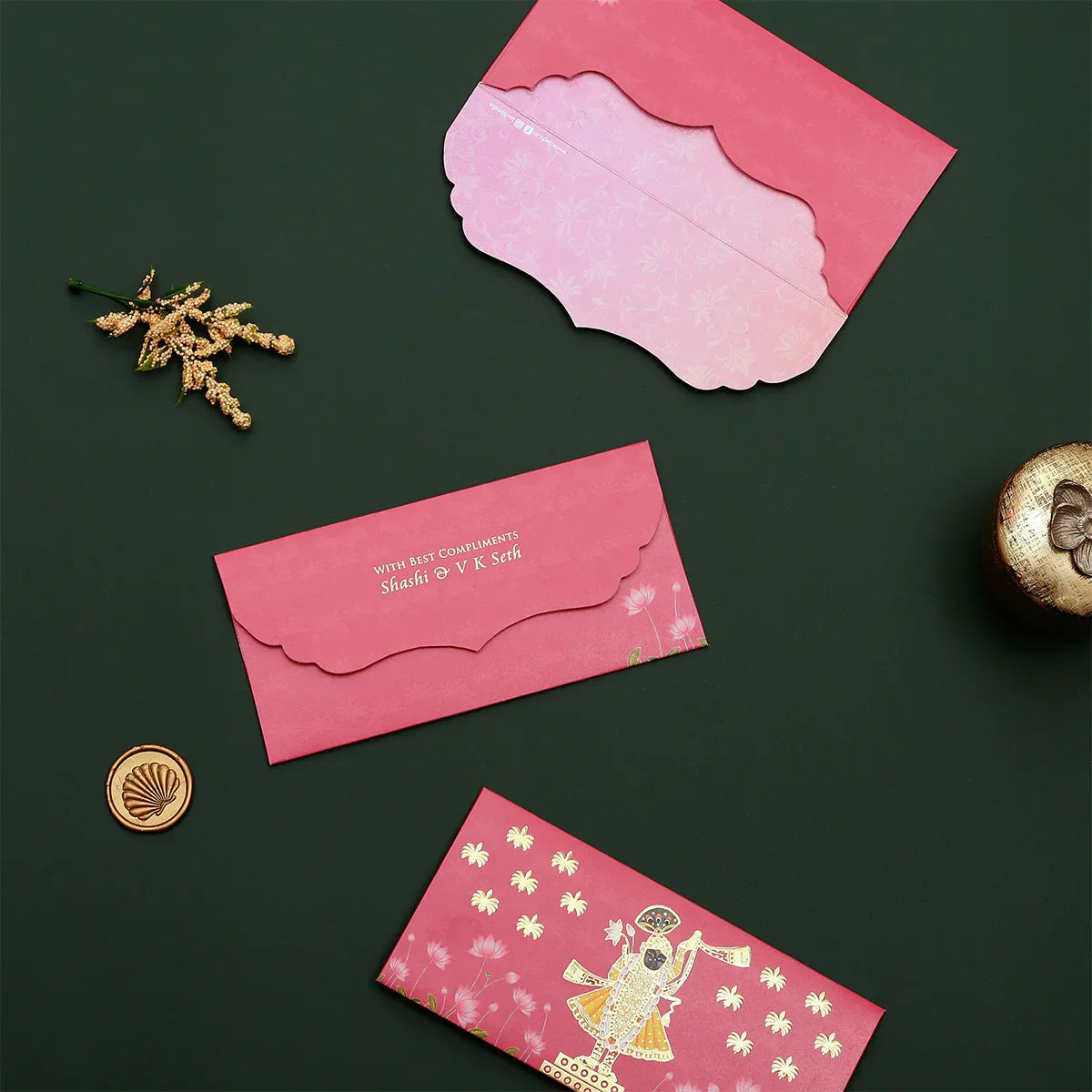 Lotus Reverie - Money Envelope (Pink)