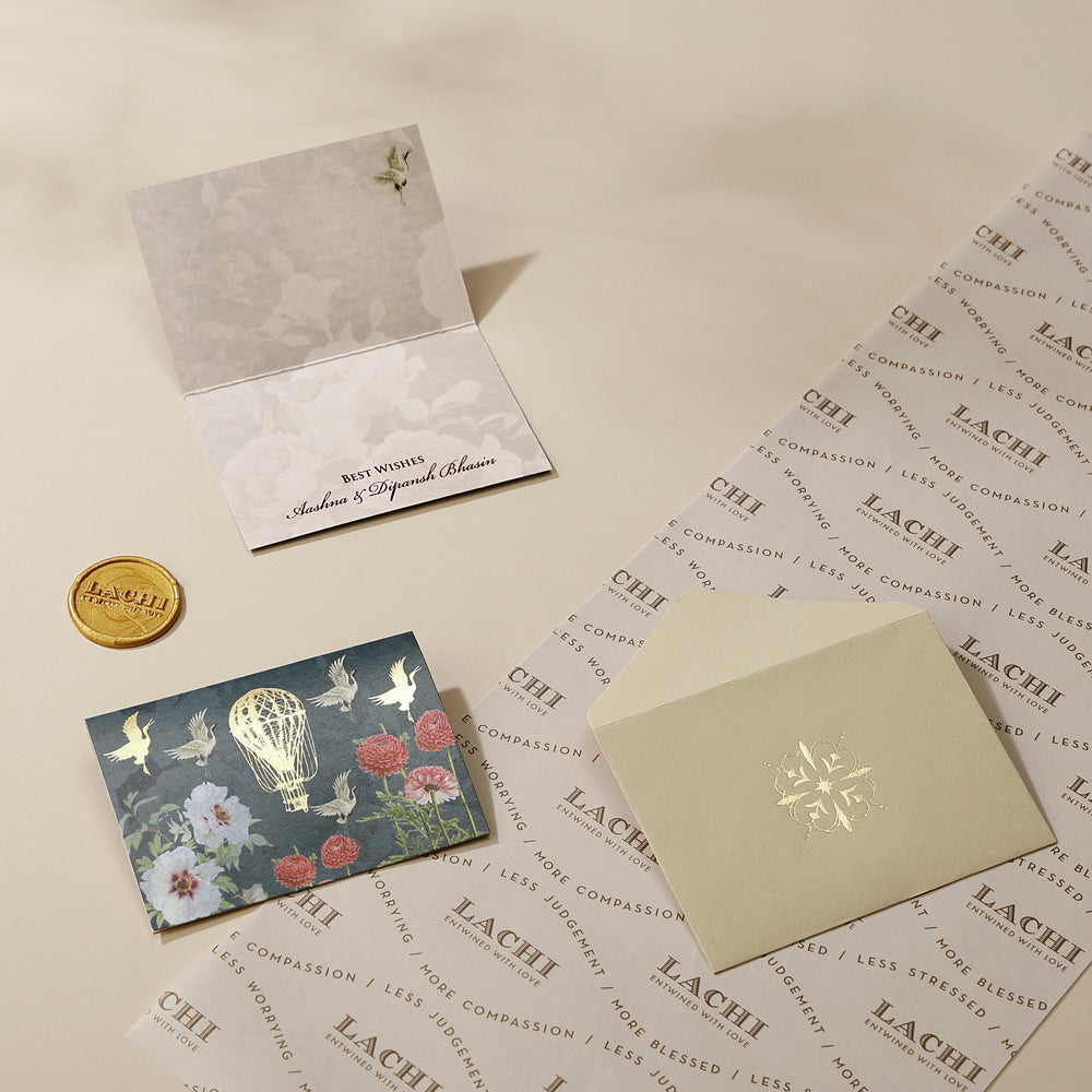 Beyond The Sky - Fold Card (Blue)