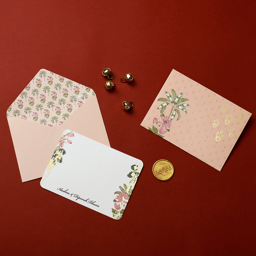 Ganesha Court - Notecard (Peach)