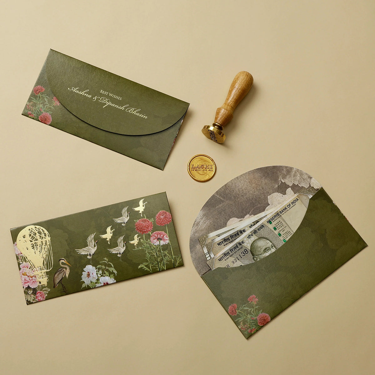 Beyond The Sky - Money Envelope (Olive)