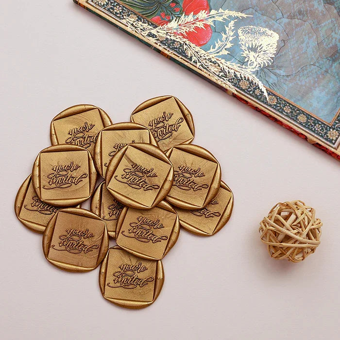 You'Re Invited - Gold Wax Seal