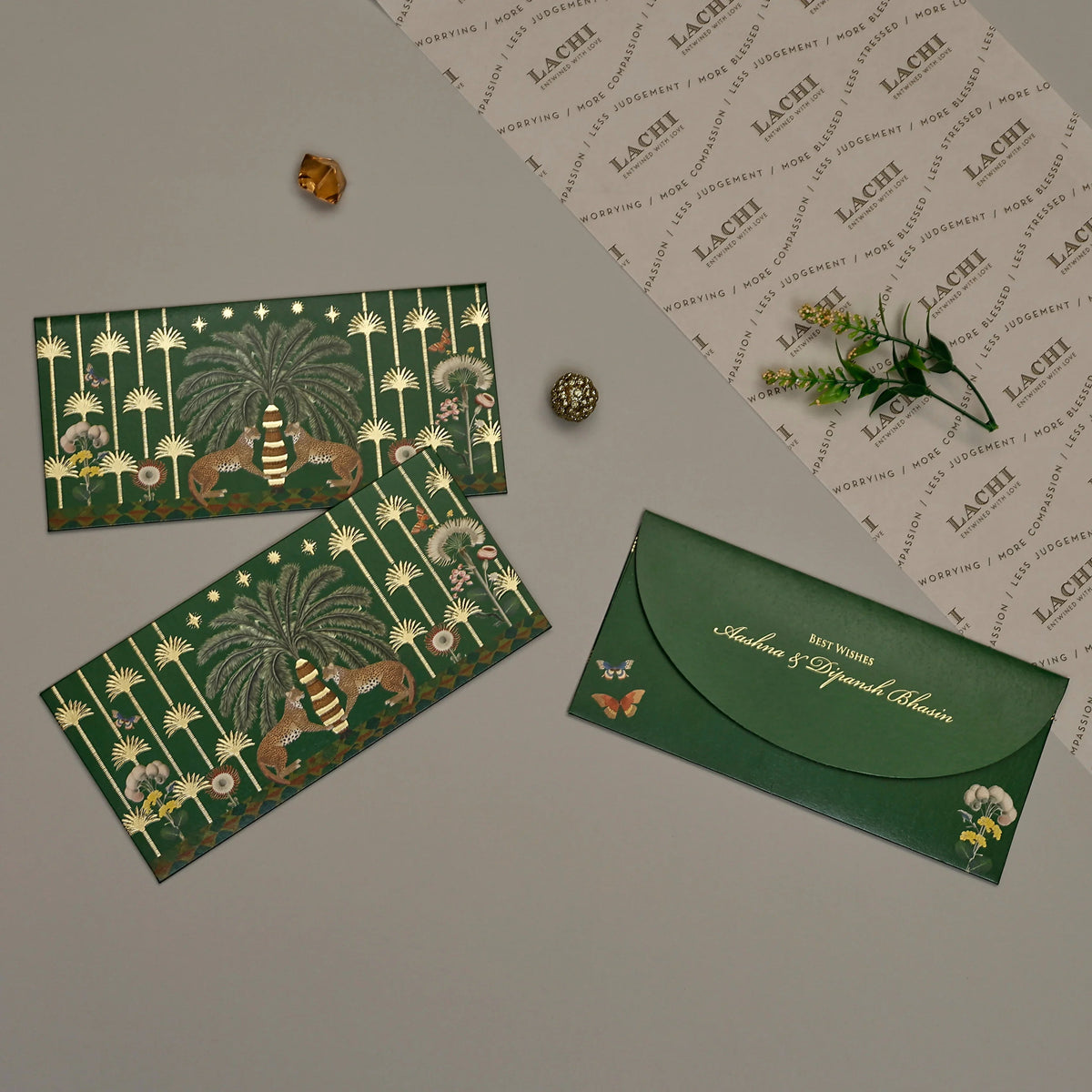 Palm Bastion - Money Envelope (Green)