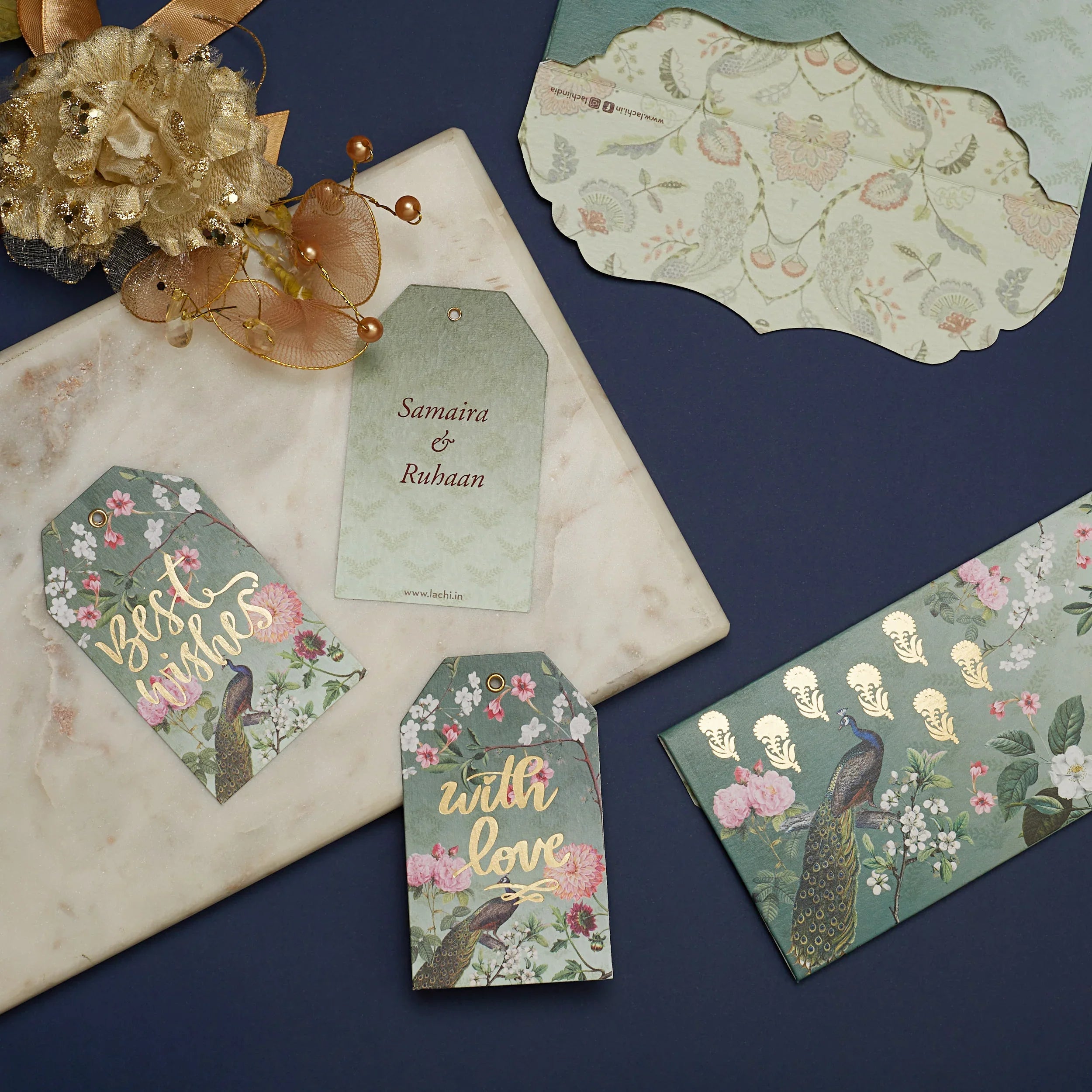 Peacock Courtyard - Gift Tag