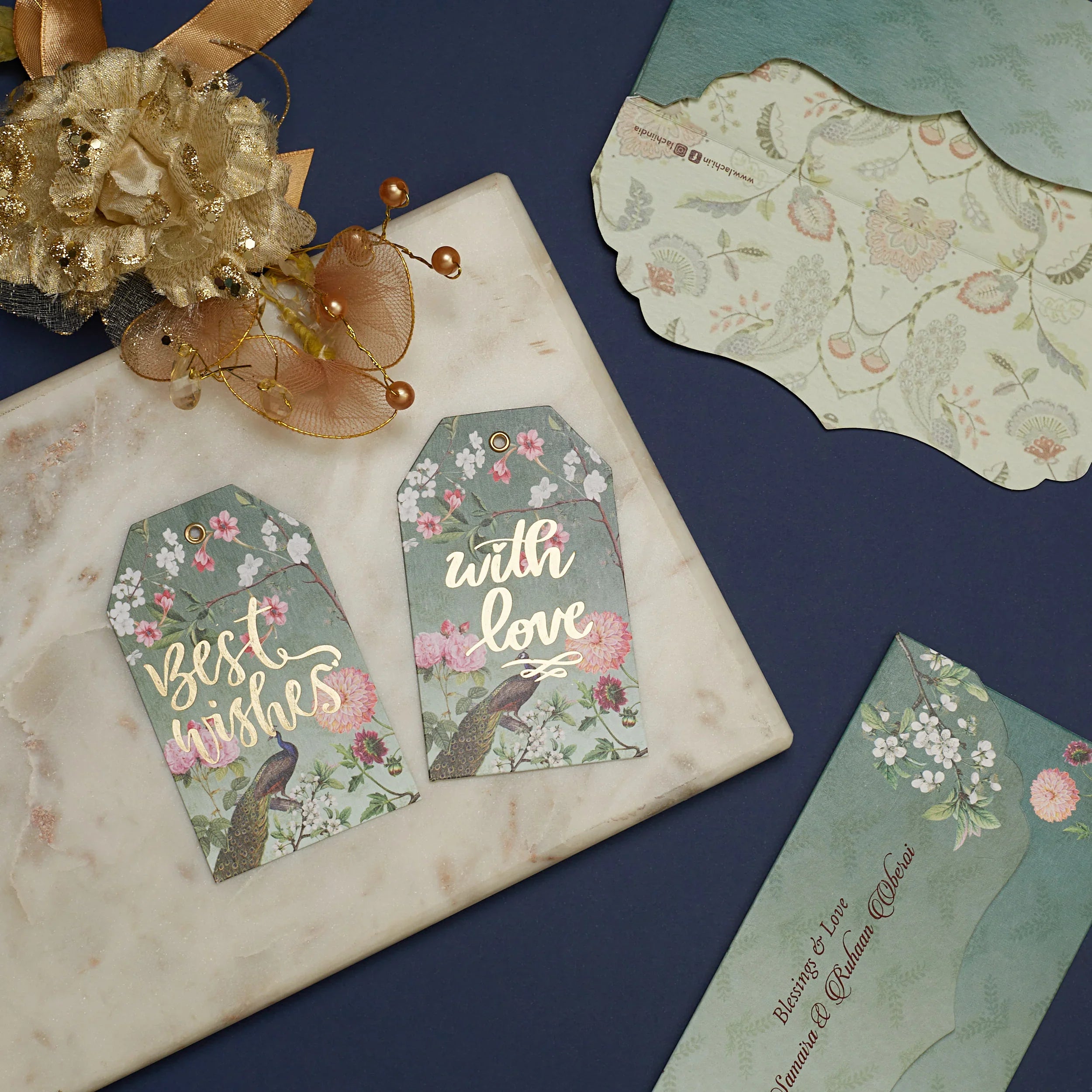 Peacock Courtyard - Gift Tag
