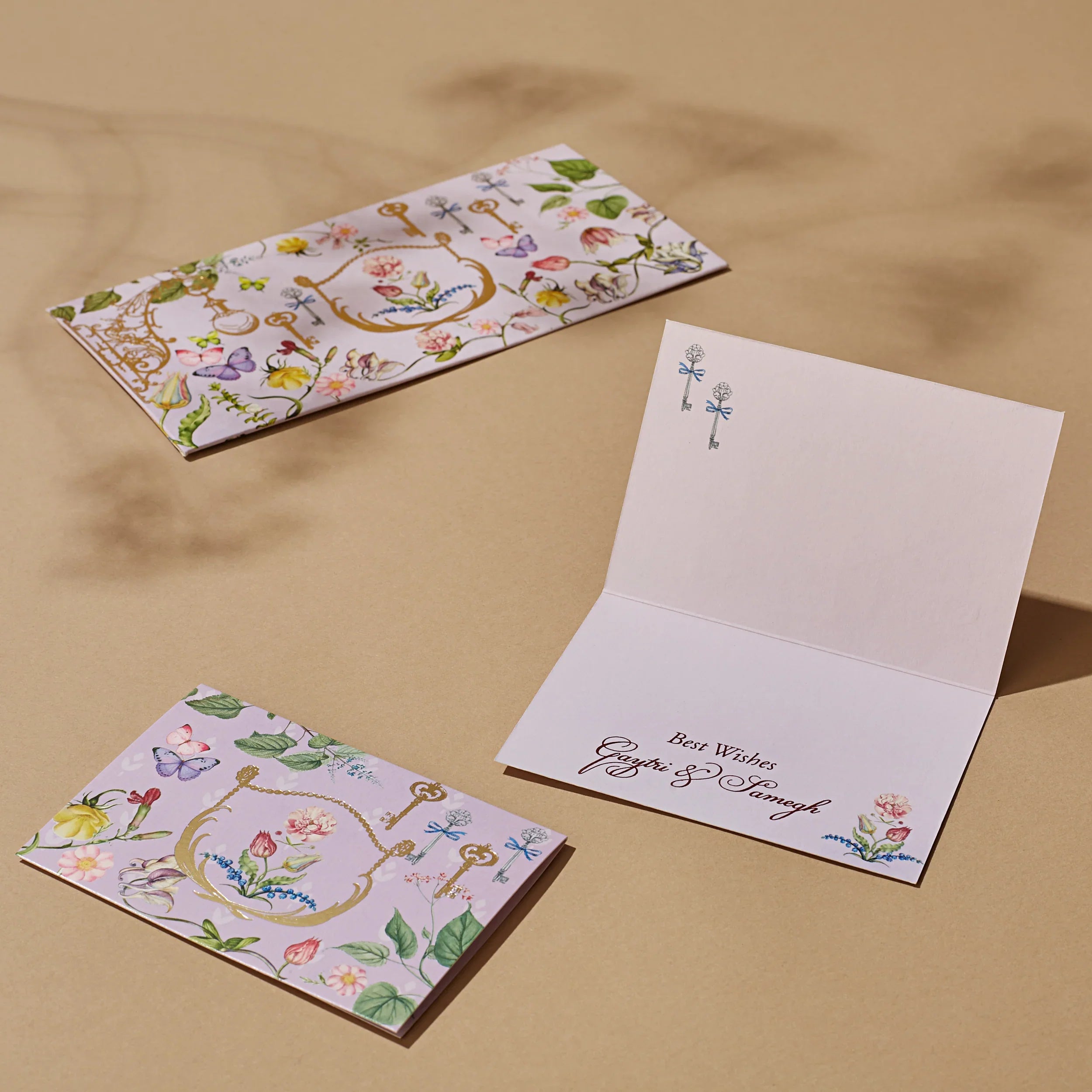 BLUSHING SECRETS - Fold Card