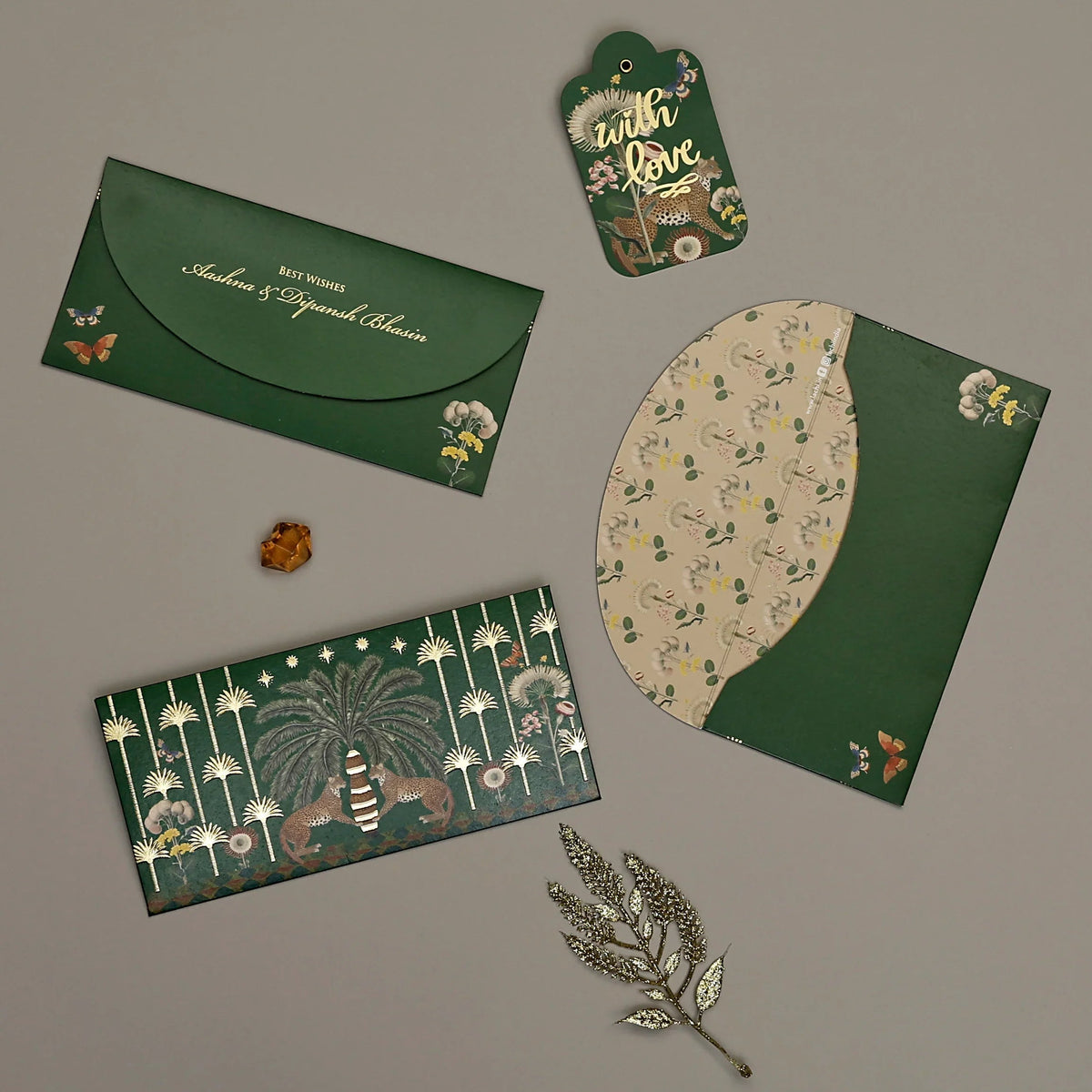 Palm Bastion - Money Envelope (Green)