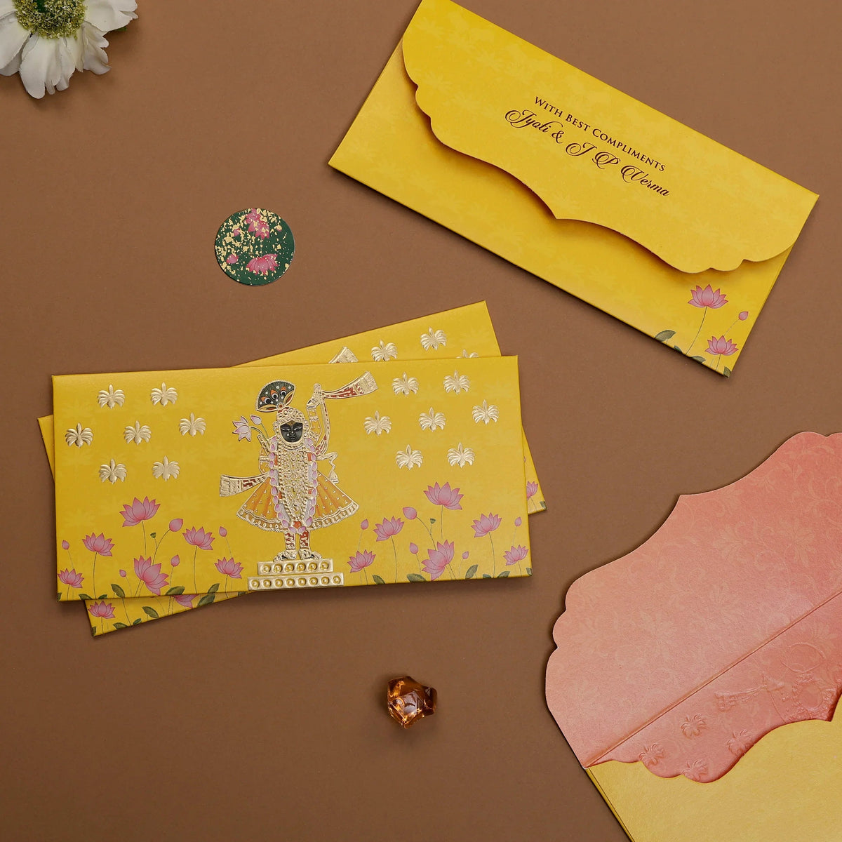 Lotus Reverie - Money Envelope (Yellow)