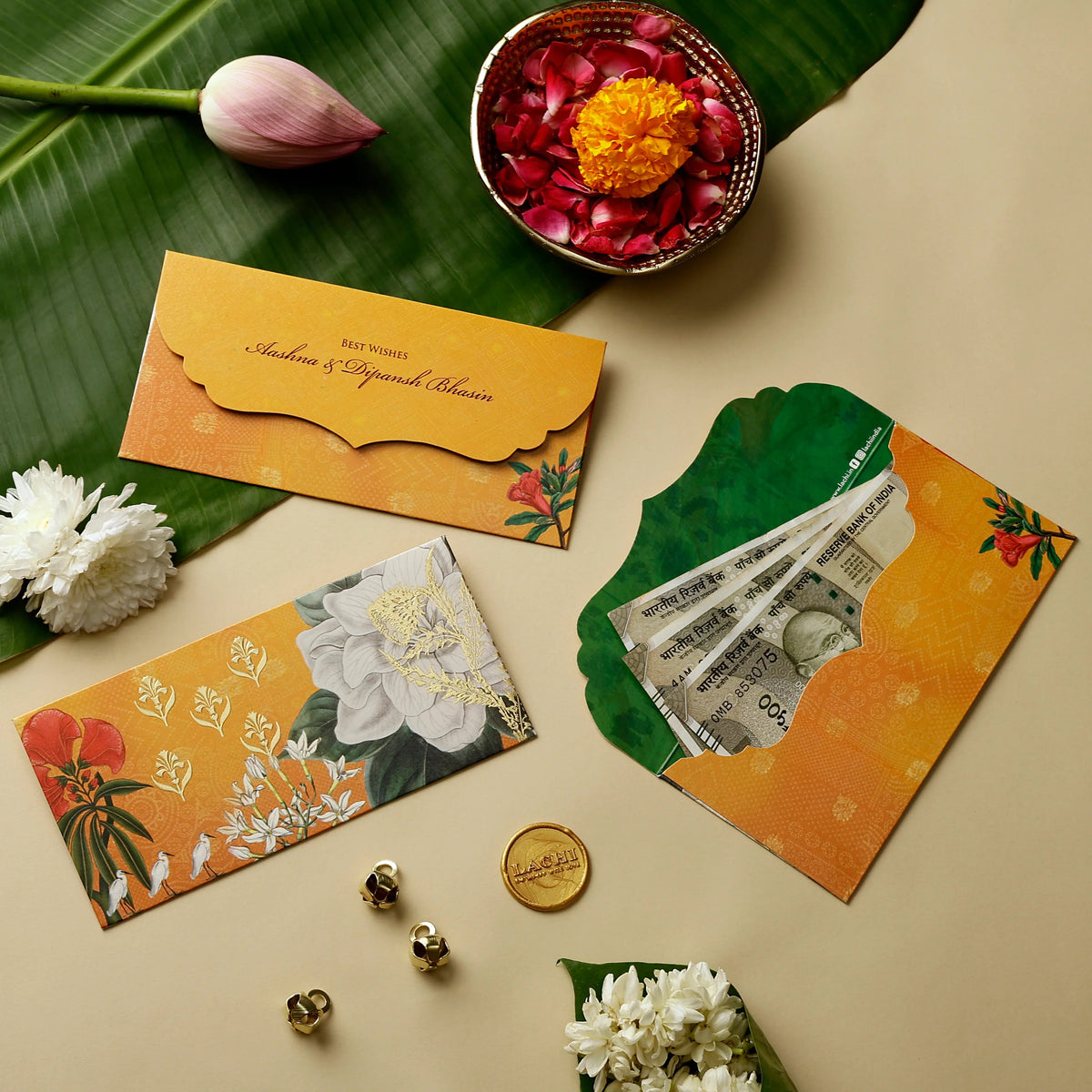 The Saffron Bloom - Money Envelope