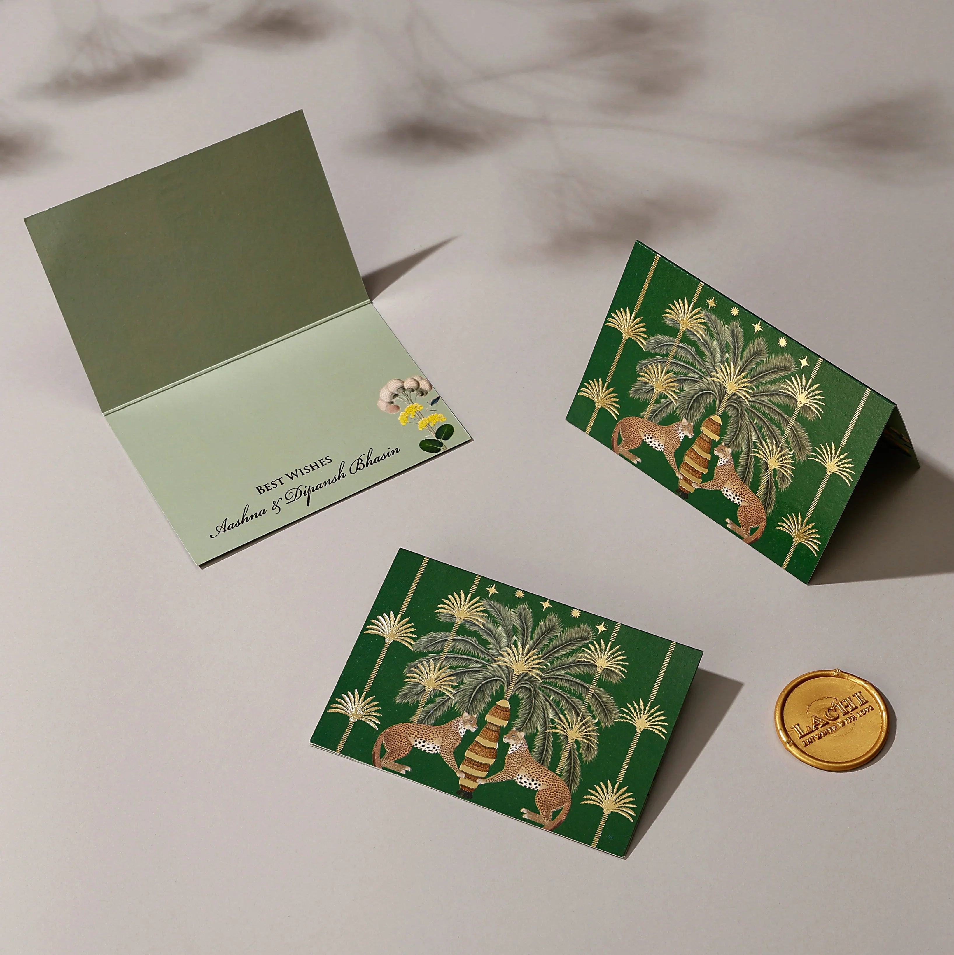 Palm Bastion - Fold Card (Green)