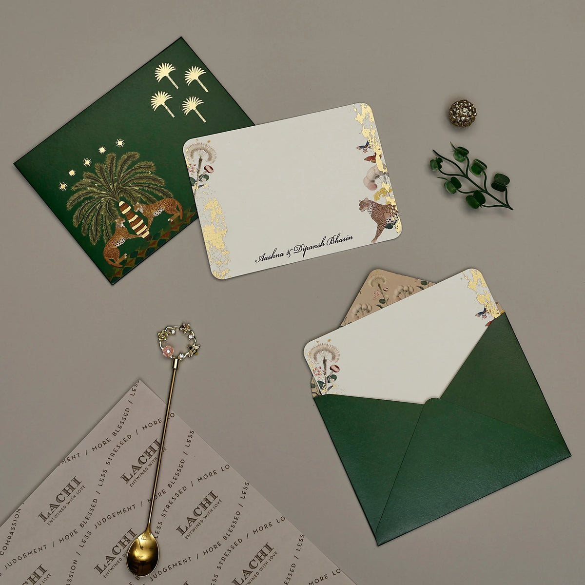 Palm Bastion - Notecard (Green)