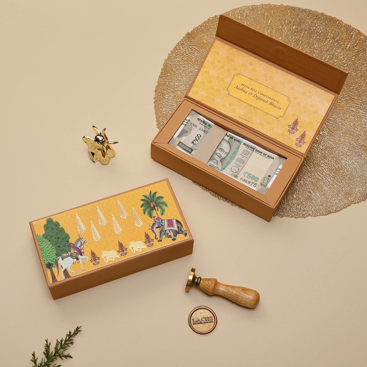 Rupees Box Design INDIAN ROYALE - CASH BOX
