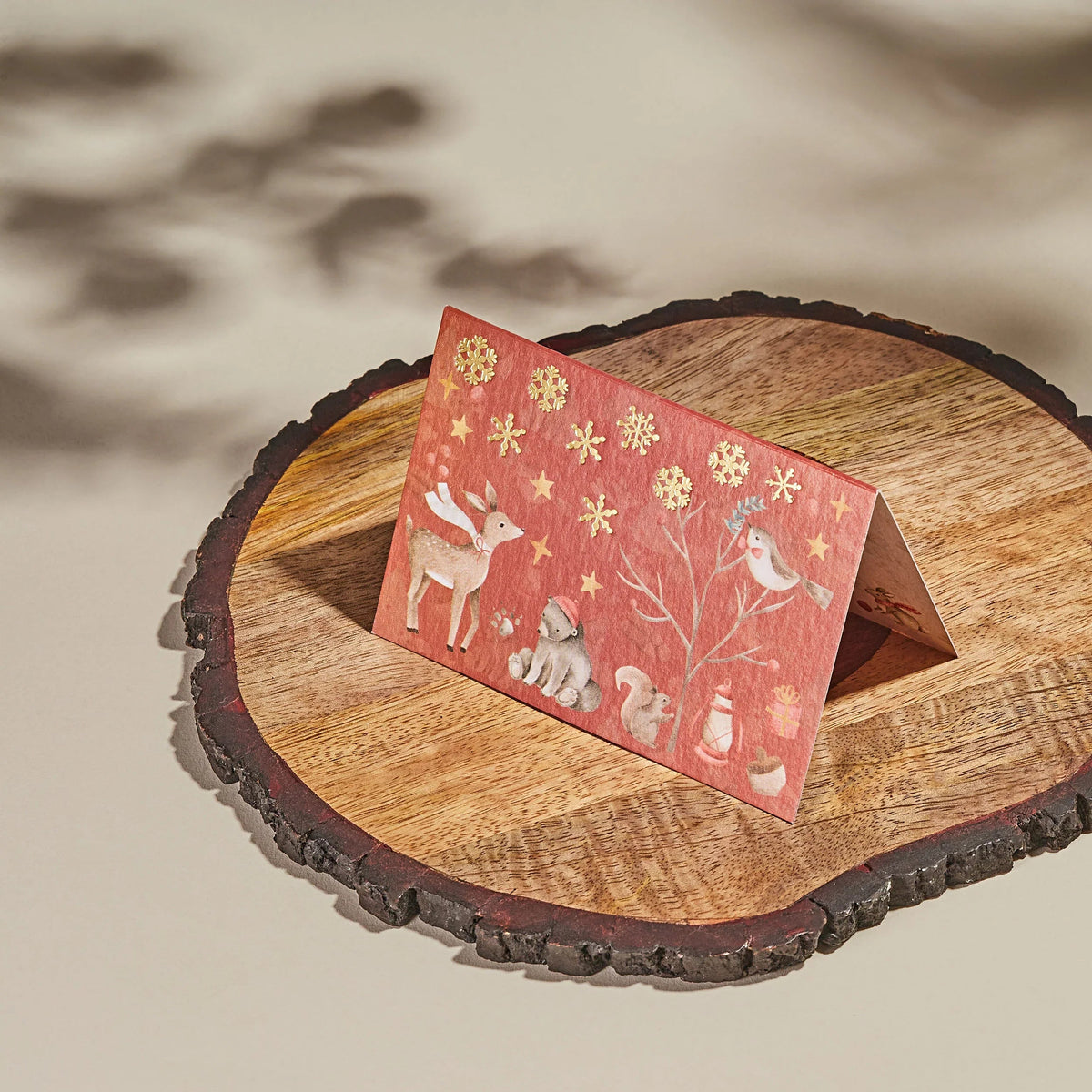 Nested in the Woods Fold Card
