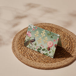 PEACOCK COURTYARD - Fold Card