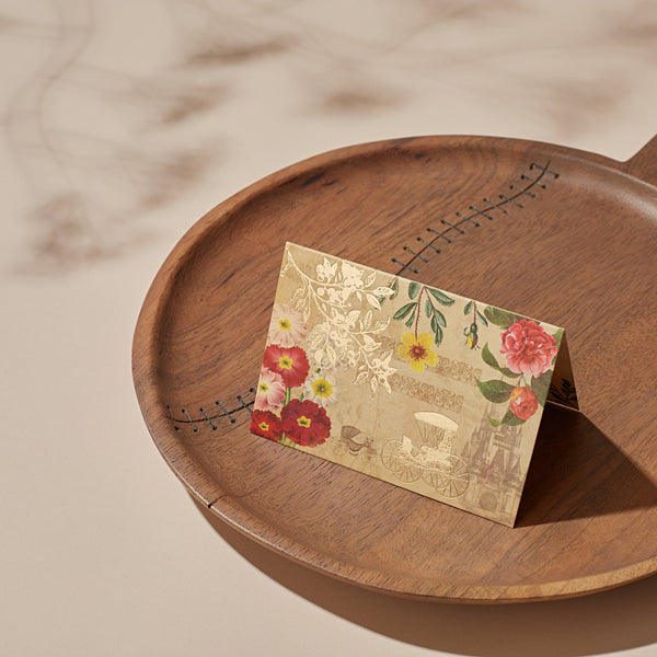 VINTAGE CHARIOT - Fold Card
