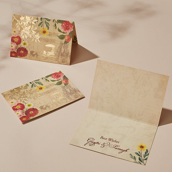 VINTAGE CHARIOT - Fold Card