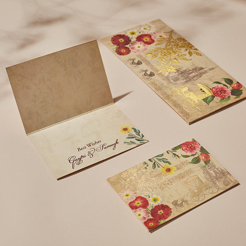 VINTAGE CHARIOT - Fold Card