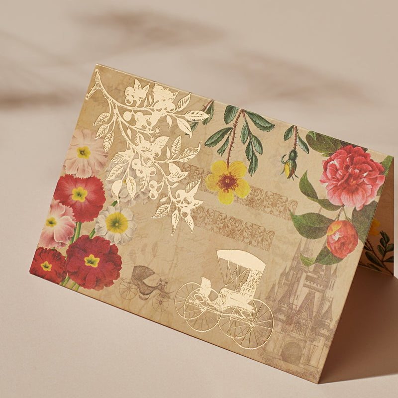 VINTAGE CHARIOT - Fold Card