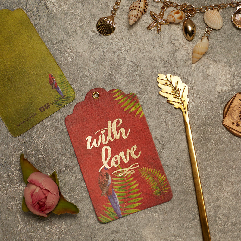 Parrots In The Palm - Gift Tags