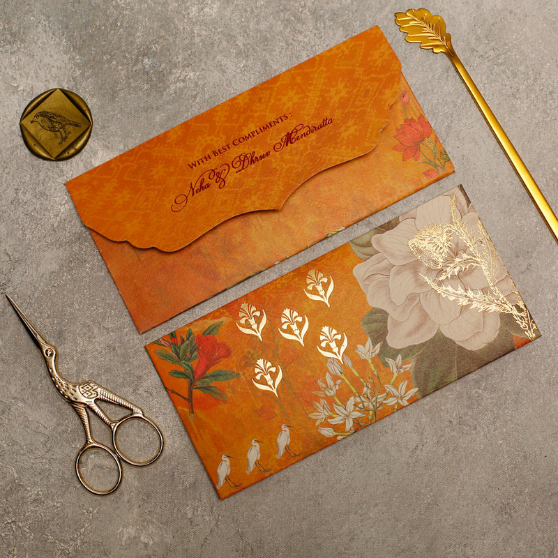THE SAFFRON BURST - MONEY ENVELOPE