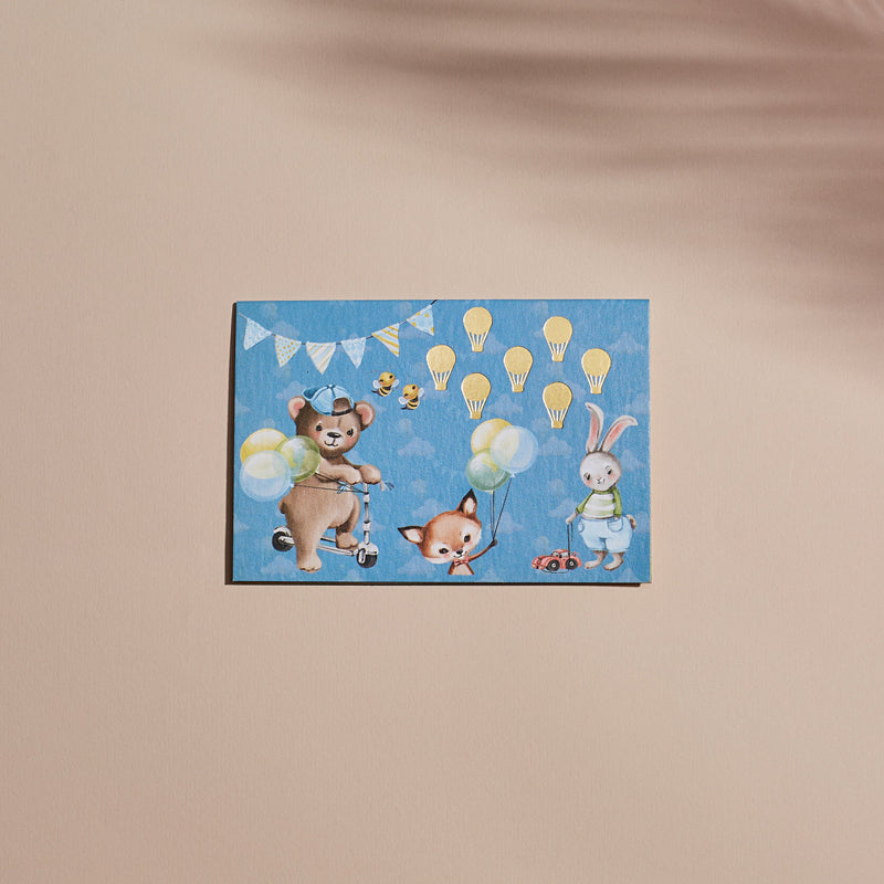 The Riding Bear Fold Card